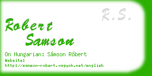 robert samson business card
