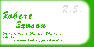 robert samson business card